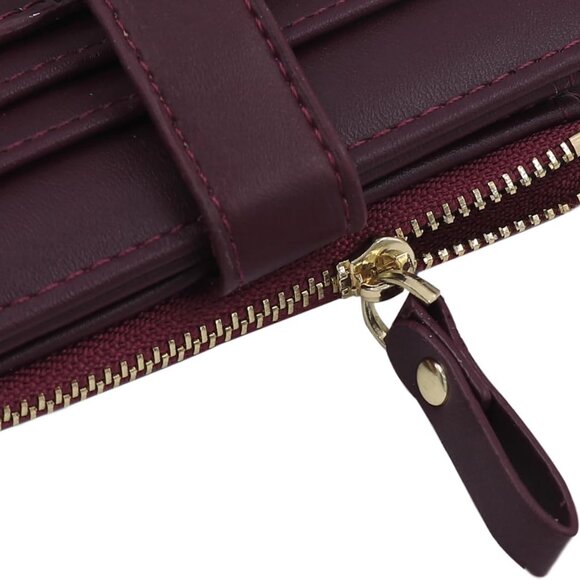 Luxury Crocodile Pattern Faux Leather Wallet for Women - Compact, Stylish with M - Picture 6 of 7